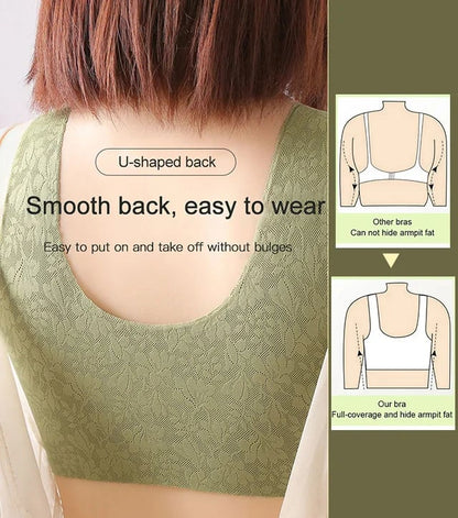 HOT🔥 Selling Seamless Plus Size Front Closure Button Bra